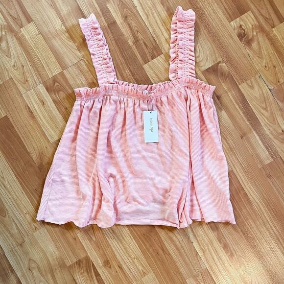 Ella Moss Addy‎ Knit Striped Ruffle Tank - Picture 11 of 14